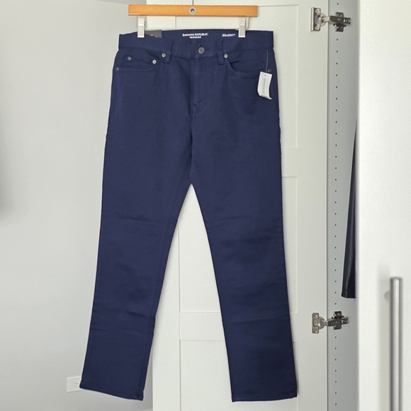 Banana Republic Men's Dark Blue Slim Straight Jeans